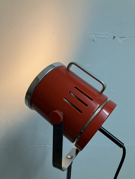 Image 1 of Vintage Vloerlamp Spotlamp In Hoogte Verstelbaar 