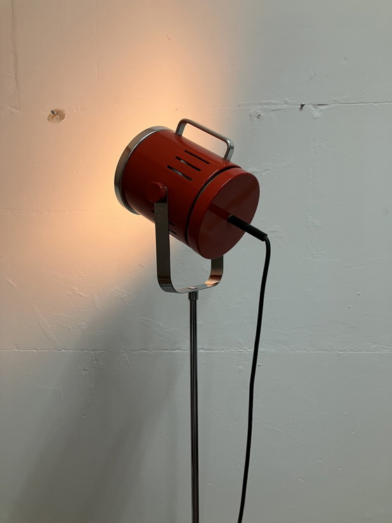 Image 1 of Vintage Vloerlamp Spotlamp In Hoogte Verstelbaar 