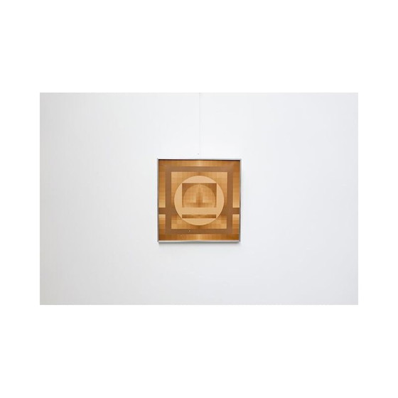 Image 1 of Olieverf op doek vintage "geometrische compositie" door Georges vaxelaire, 1975