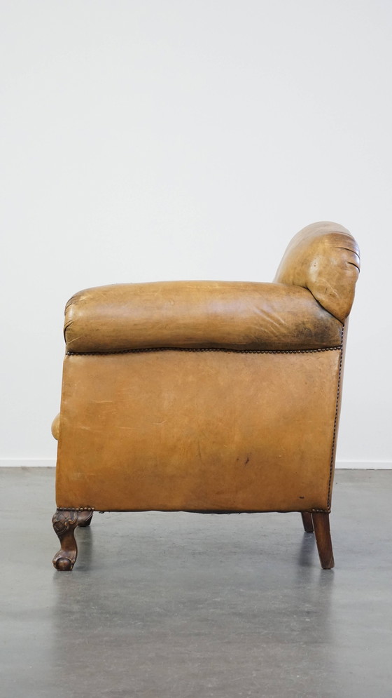 Image 1 of Fauteuil Gemaakt Van Schapenleer