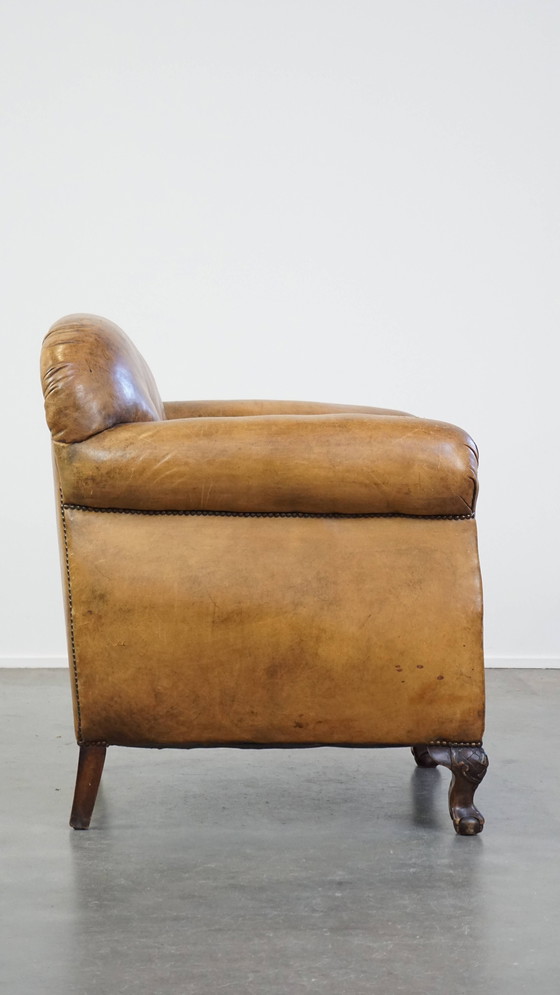 Image 1 of Fauteuil Gemaakt Van Schapenleer