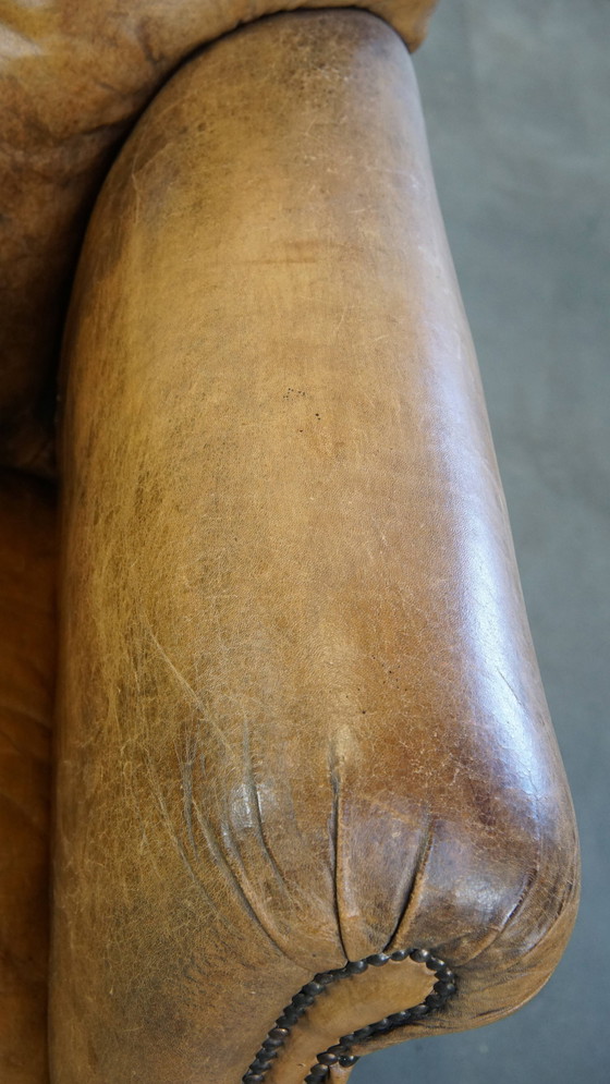 Image 1 of Fauteuil Gemaakt Van Schapenleer