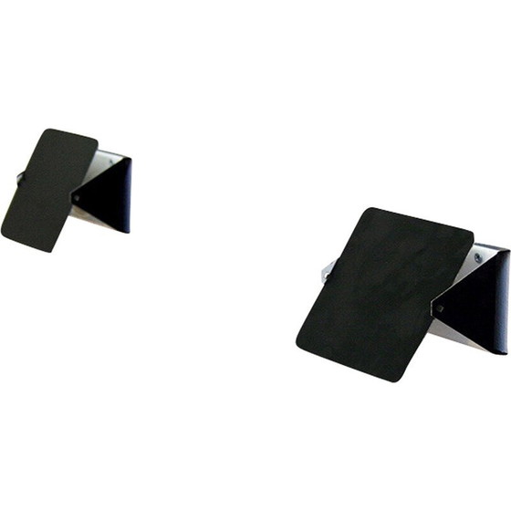 Image 1 of Paar vintage zwarte wandlampen van Charlotte Perriand voor Steph Simon, jaren 1960