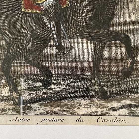 Image 1 of XVIe eeuwse ruitergravure ingelijst