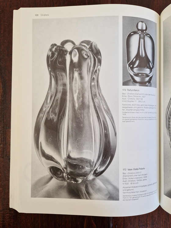 Image 1 of Orrefors - Ijsblauwe "Stella Polaris" Vase By Vicke Lindstrand 