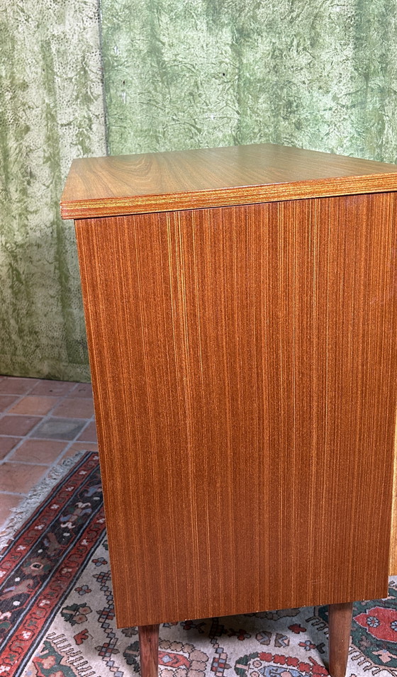 Image 1 of Mid century retro vintage teakhouten ladekast 1960