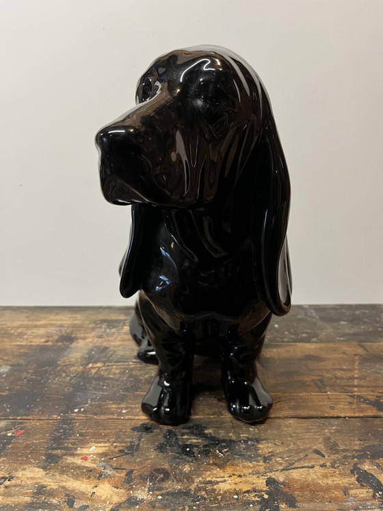 Image 1 of Vintage Aardewerk Basset Hond 