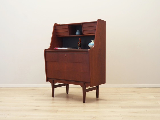 Image 1 of Teakhouten secretaire, Deens ontwerp, 1970S, Productie: Denemarken