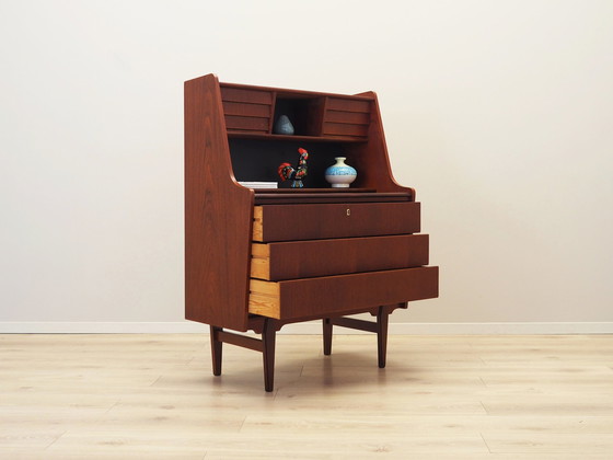 Image 1 of Teakhouten secretaire, Deens ontwerp, 1970S, Productie: Denemarken