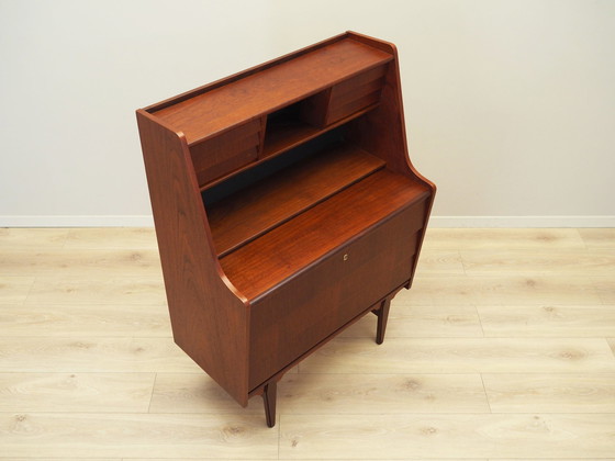 Image 1 of Teakhouten secretaire, Deens ontwerp, 1970S, Productie: Denemarken