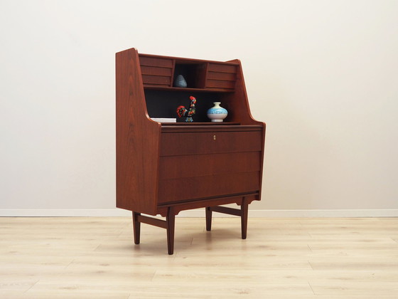 Image 1 of Teakhouten secretaire, Deens ontwerp, 1970S, Productie: Denemarken