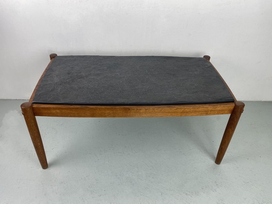 Image 1 of Vintage leisteen tafel