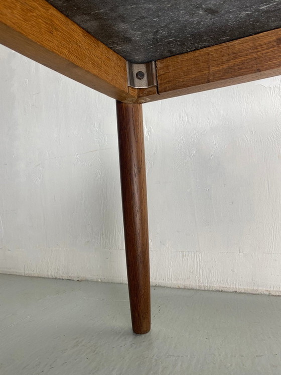 Image 1 of Vintage leisteen tafel