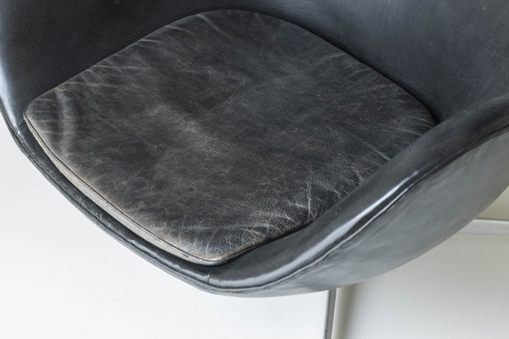 Image 1 of Vroege 'Egg' fauteuil ontworpen door Arne Jacobsen voor Fritz Hansen, Denemarken 1958.