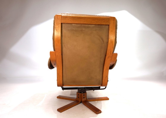 Image 1 of P. Schultz & Co. Leren fauteuil Denemarken, 1960