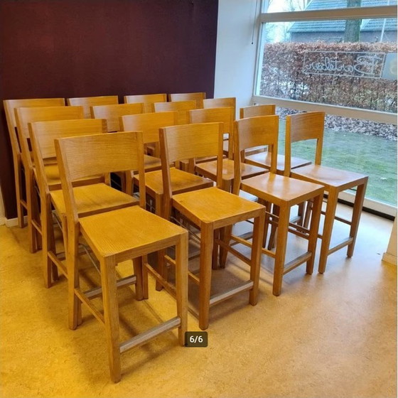 Image 1 of 16X Houten Krukken Van Het Merk Hutten
