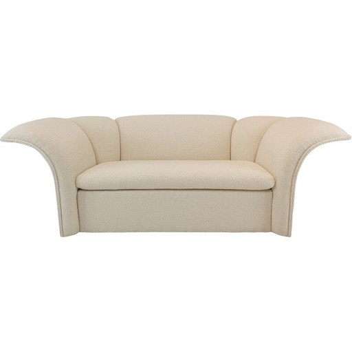 Vintage gebogen 2-zitsbank van Artifort, jaren 1970