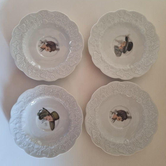 Image 1 of 4 kopjes en 4 onderzetters Wild Ivy Cnp Frankrijk