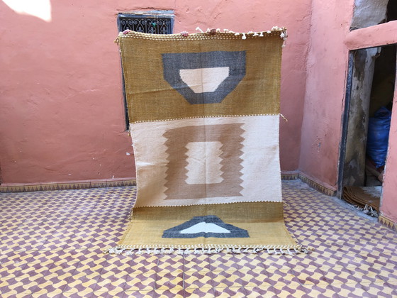 Image 1 of Kelim Boujaad Berber Tapijt 239 X 148 Cm