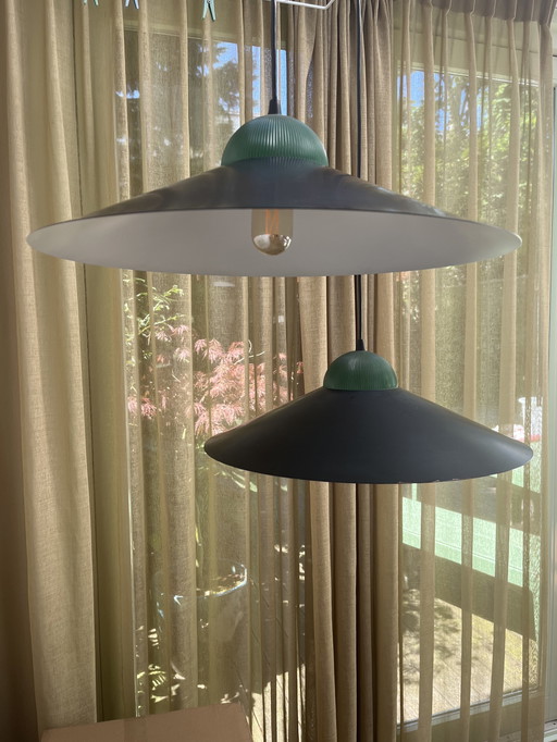 2x Vintage hanglamp uit Texel