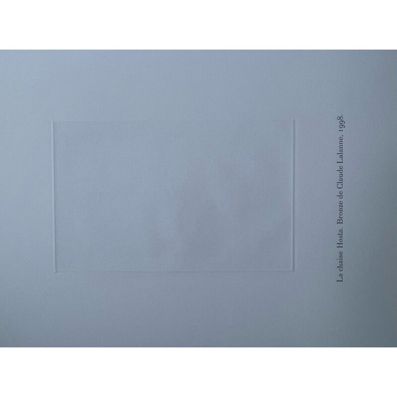 Image 1 of Vintage afdruk van een Horta stoel door Claude Lalanne