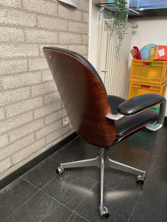 Image 1 of Set Bureau, Bureaustoelen En Kasten Ico Paris Voor Mim Roma