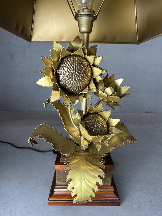 Image 1 of Vintage Hollywood Regency ‘Sunflower’ Tafellamp