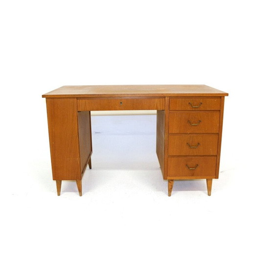 Image 1 of Vintage teakhouten bureau, Zweden 1960