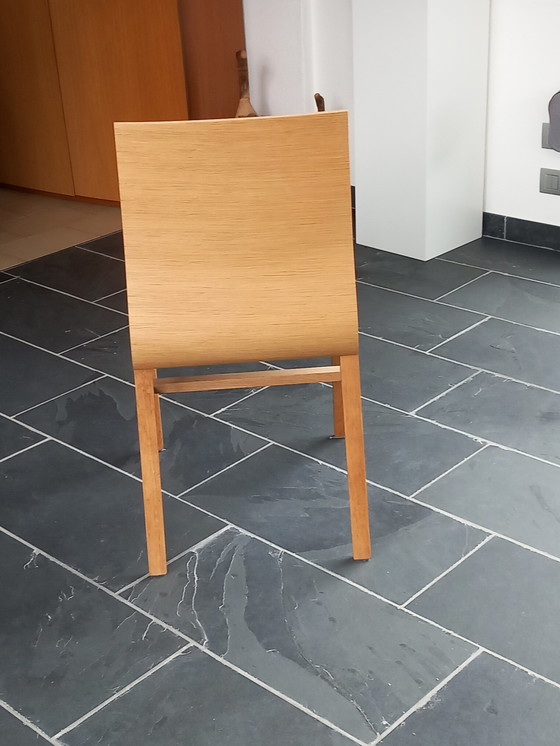 Image 1 of 4x Pedrali massieve eiken design stoelen.