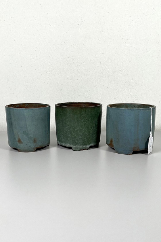 Image 1 of Set van 3 cylindrische potten