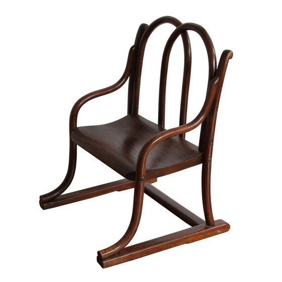 Image 1 of Vintage gebogen houten kinderstoel van Gebrüder Thonet, jaren 1885