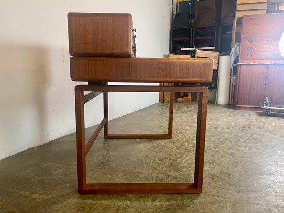 Image 1 of Bureau Teak Mid Eeuw Vintage 1960