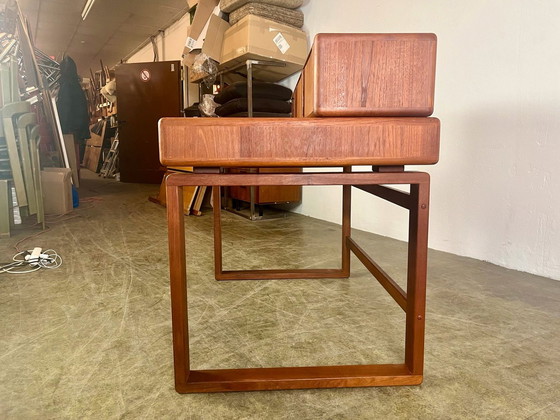 Image 1 of Bureau Teak Mid Eeuw Vintage 1960