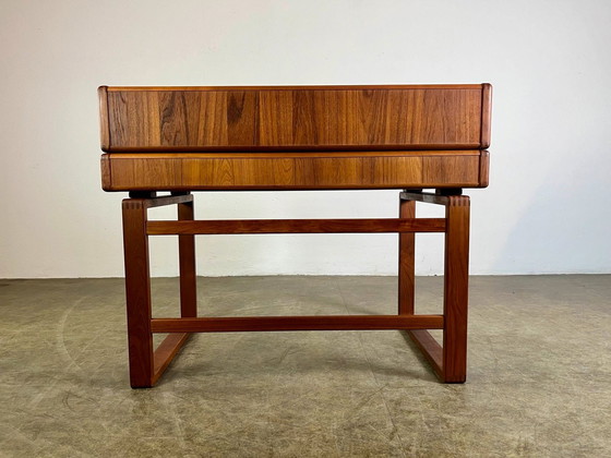 Image 1 of Bureau Teak Mid Eeuw Vintage 1960