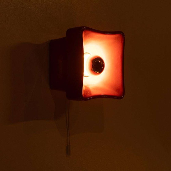 Image 1 of Space age keramische wandlampen, 70s vintage wall scones