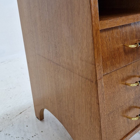 Image 1 of Vintage eikenhouten bureau, Italië 1960