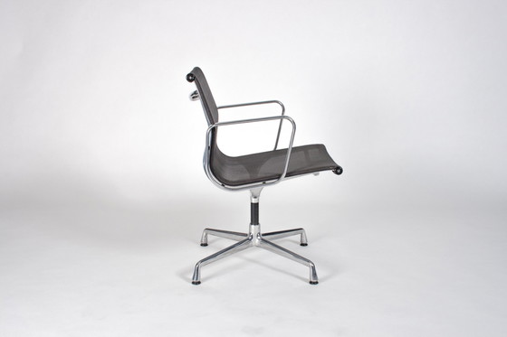 Image 1 of 4x Vitra ea108 antraciet netweave gepolijst