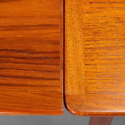 Vintage Deense teakhouten uitschuiftafel, 1960