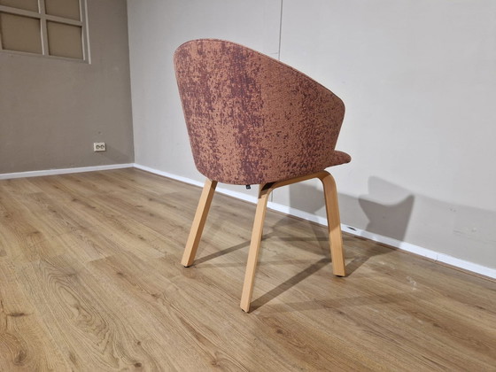 Image 1 of 4X Arco Close Eetkamerstoelen - Showroomstaat - Roze - Blauw