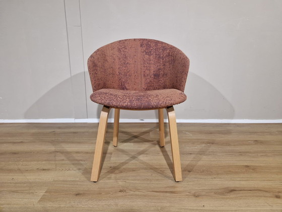 Image 1 of 4X Arco Close Eetkamerstoelen - Showroomstaat - Roze - Blauw