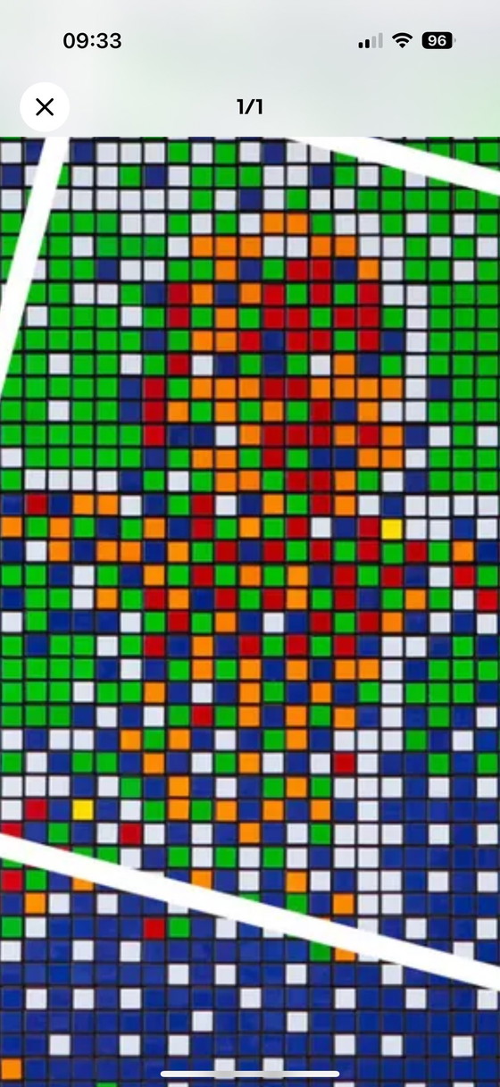 Image 1 of Poster Straatkunst Invader Expo Brussel Nirvana Basquiat