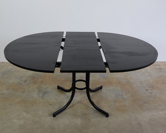 Image 1 of Vintage Uitschuifbare Ronde Eettafel