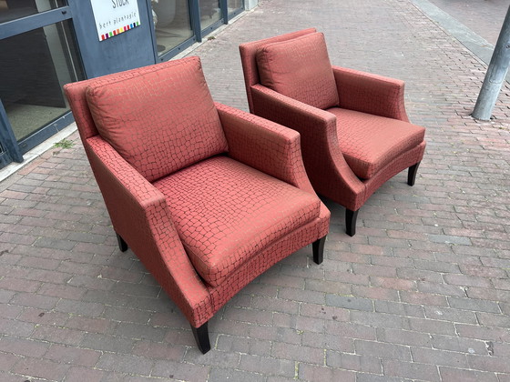 Image 1 of 2x Baan Fauteuils Stof 