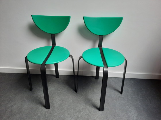 Image 1 of 2x Bent Krogh by Niels Gammelgaard eetkamerstoelen