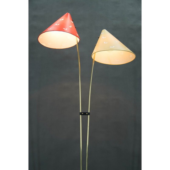 Image 1 of Mid century vloerlamp Japonka van Napako, Tsjecho-Slowakije 1960