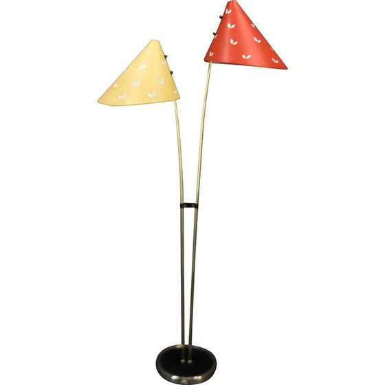 Image 1 of Mid century vloerlamp Japonka van Napako, Tsjecho-Slowakije 1960