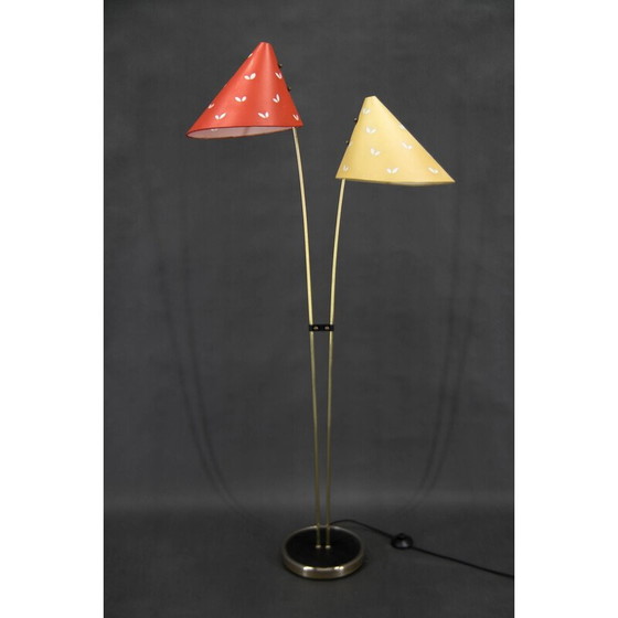 Image 1 of Mid century vloerlamp Japonka van Napako, Tsjecho-Slowakije 1960