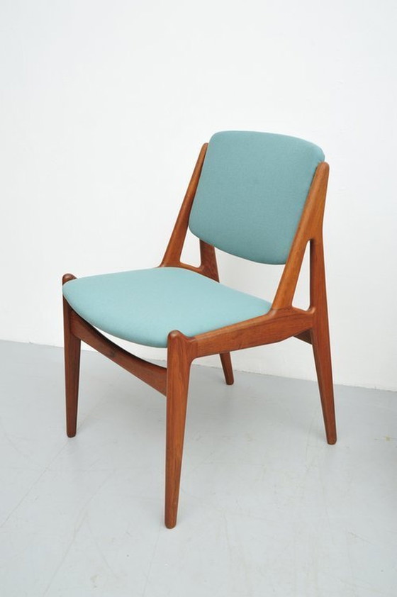 Image 1 of Arne Vodder Ella Eetkamerstoelen In Teak 1960