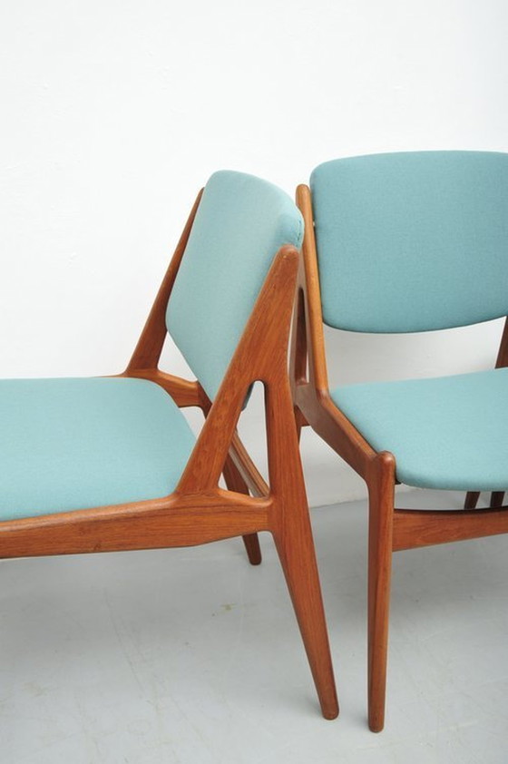 Image 1 of Arne Vodder Ella Eetkamerstoelen In Teak 1960