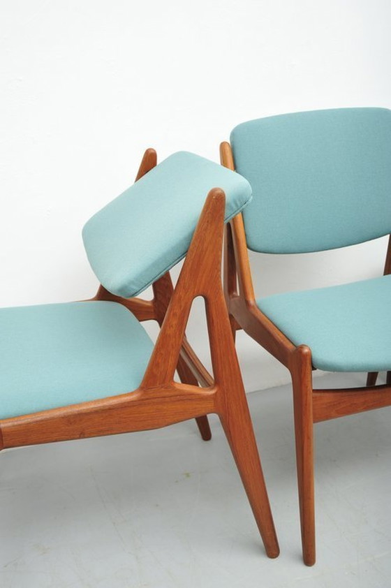 Image 1 of Arne Vodder Ella Eetkamerstoelen In Teak 1960